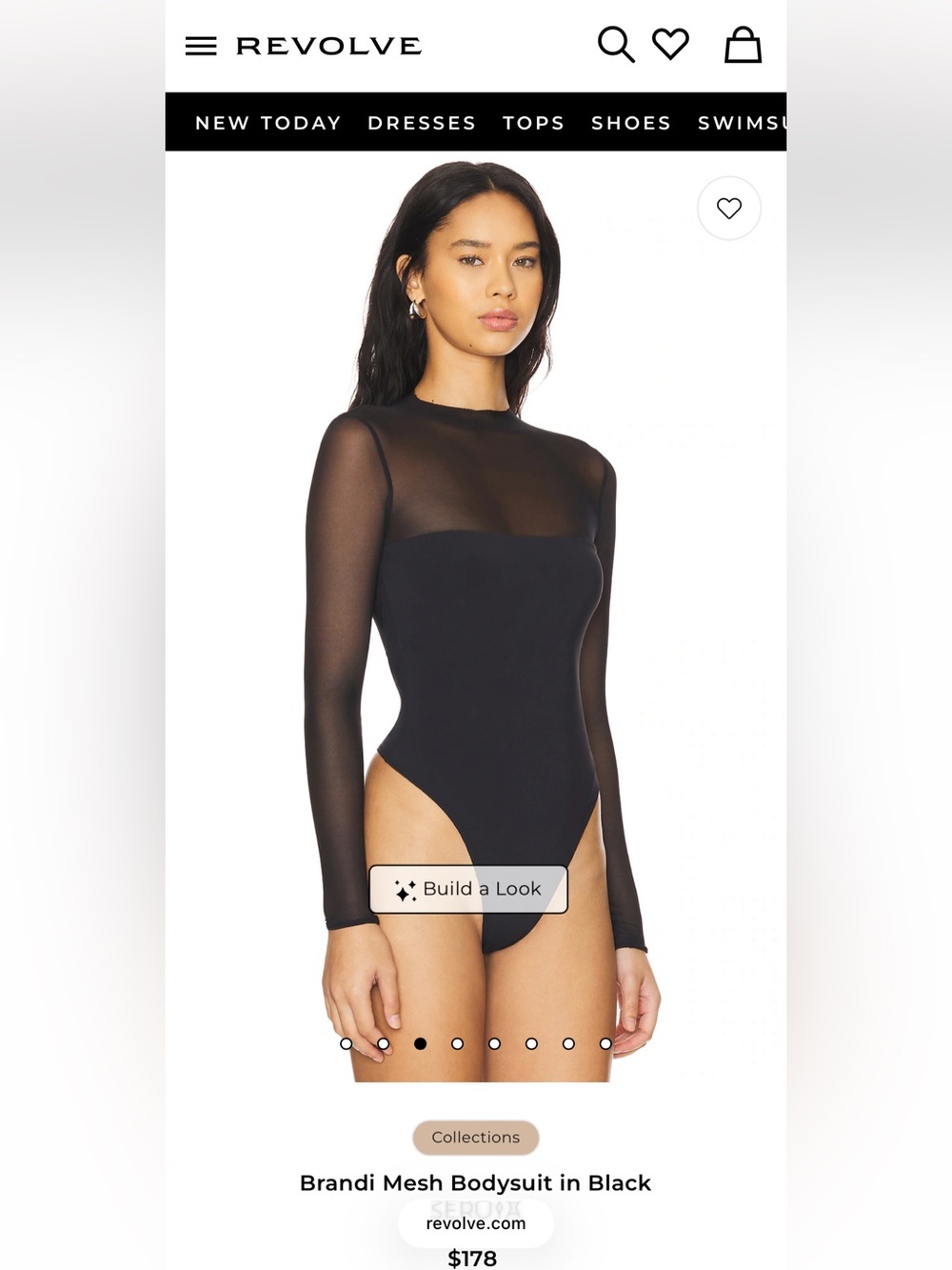 NWT SER.O.YA SEROYA BRANDI MESH BODYSUIT SIZE SMALL $178 REVOLVE - Picture 8 of 14